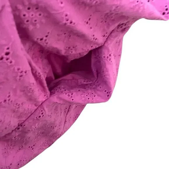 Draper James Maddie Babydoll Dress in Purple Eyelet Cotton Size XS - Picture 8 of 12